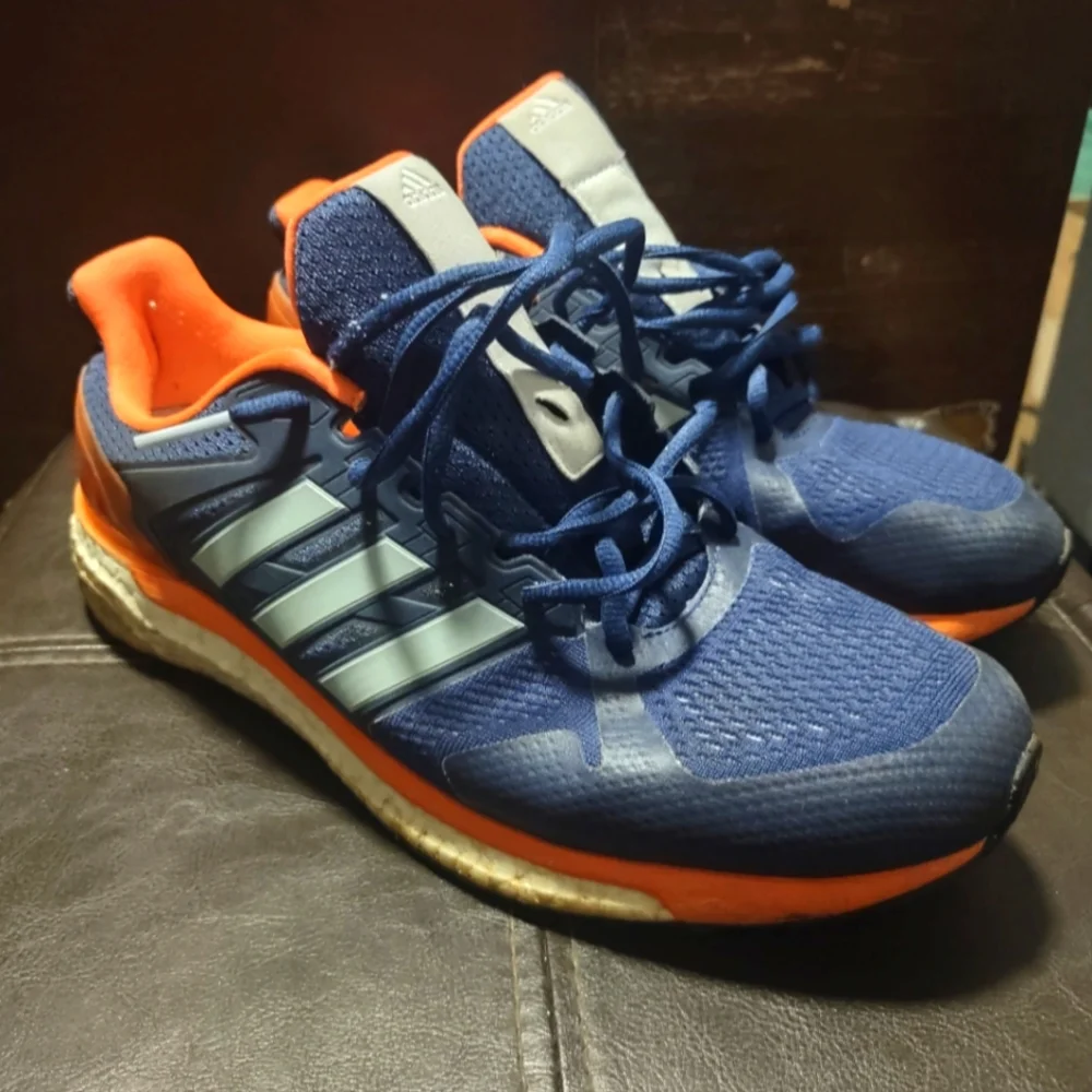 Adidas Men's Navy and Orange Athletic Shoes